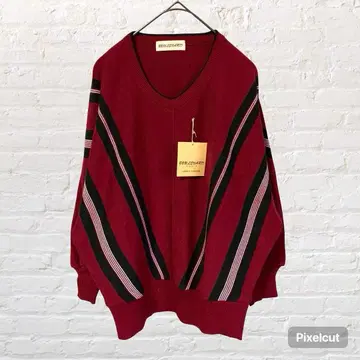 11307 부르바르 BOULEVARD 울 혼방 스트라이프 니트 스웨터