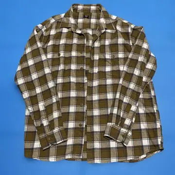 UNIQLO 체크 긴팔 플란넬 셔츠 중고품