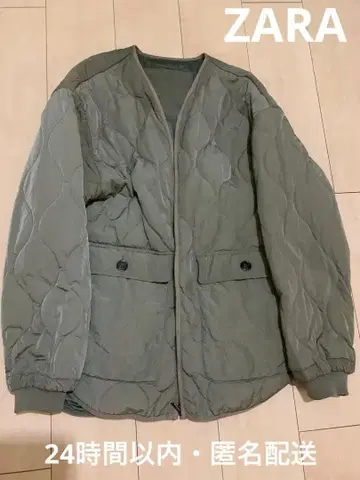 [ ZARA ] 자라 리버서블 퀼팅 자켓 노카라 집업