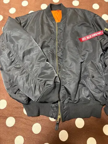 블랙 MA-1 플라이트 자켓