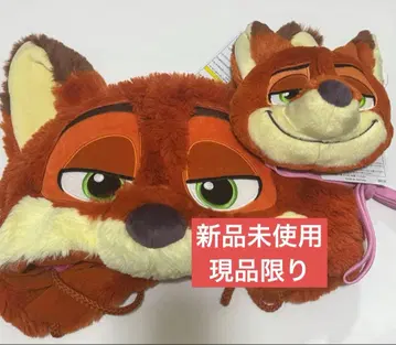 [택 포함 새상품] 주토피아 닉 주디 페이스 파우치 팬캡