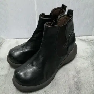 Nuts world 블랙 사이드 고어 숏부츠 LL 외반모지