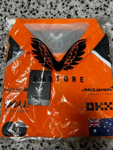 새상품 오스카 피아스트리 맥라렌 2025 공식 피케 셔츠 XL