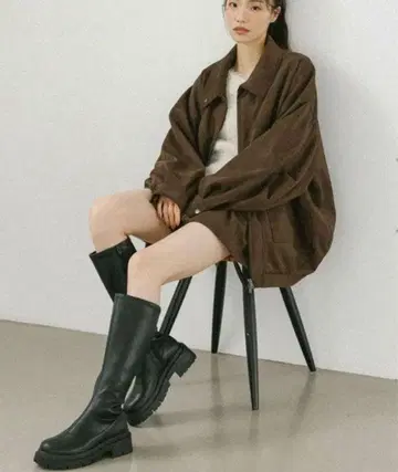 [ 새상품급 ] Heather 인힐 스트레치 부츠 L