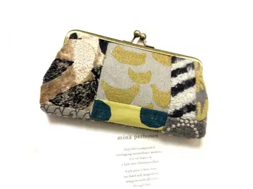 미나 페르호넨 레어 anone 후와모코 패치워크 가마구치 파우치 a19