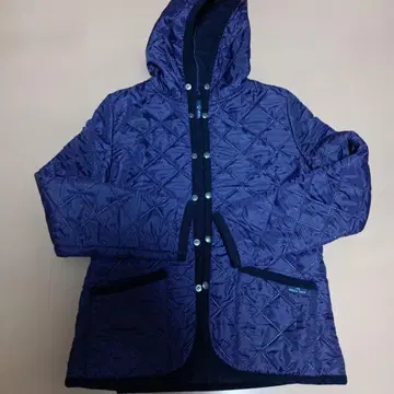 더 스목샵 퍼플 보라색 퀼팅 자켓 S 사이즈