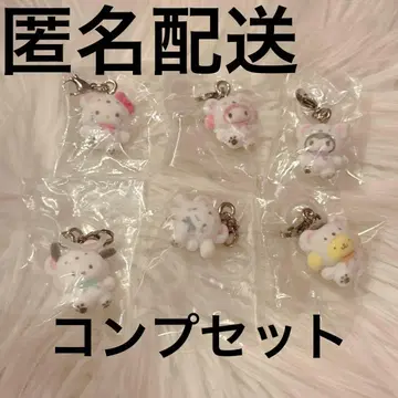 산리오 포근포근 스노우 메지루시 액세서리 컴플리트 세트 전 6종