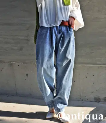 antiqua 릴랙스 핏 데님 팬츠 ML