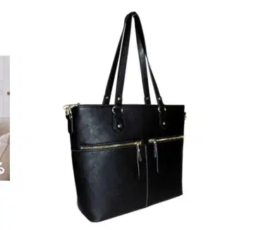 토트백 여성용 깔끔한 a4 블랙
