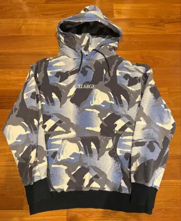 X-LARGE 카모 카모플라쥬 자수 후드티
