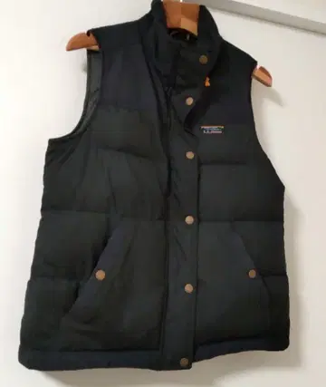 L.L.Bean 블랙 다운 베스트 XS PET