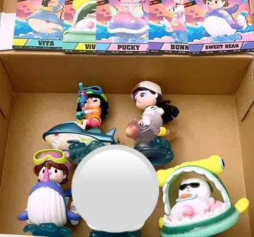 popmart 워터 파티 피규어 세트