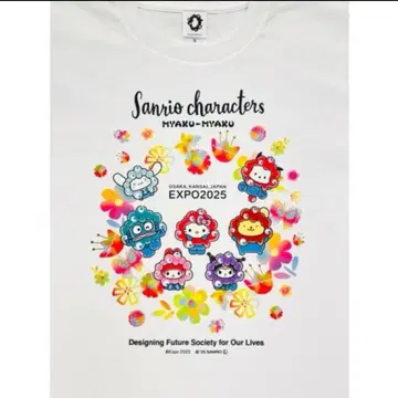 S 사이즈 산리오 미야쿠미야쿠 티셔츠 플라워 새상품 미사용