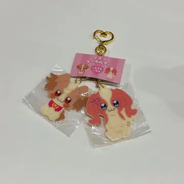 원더풀 프리큐어! 트윈 키링 코무기&이로하의 강아지 모습 미사용 택 포함