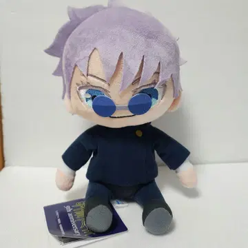 라운드원 한정판 주술회전 앉아있는 M 봉제 인형 고죠 사토루