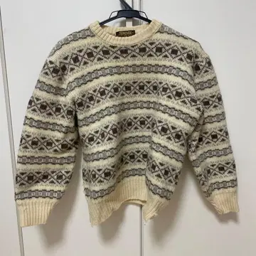 TUNDRA 페어아일 패턴 긴팔 스웨터