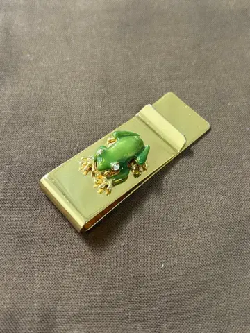 머니클립 행운의 물건 개구리 골드 금전운 무사고