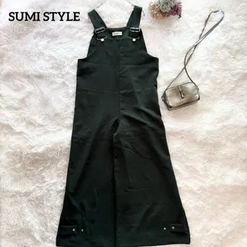 [ sumi style ] 와이드 살로펫 올인원 깊은 컬러 그린