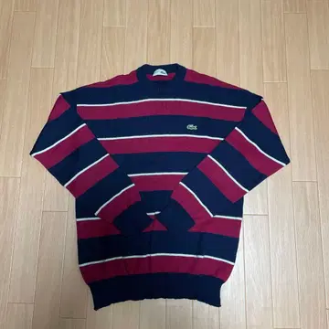 LACOSTE 스트라이프 니트 스웨터