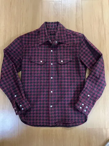 R.J.B Clipper's 긴팔 하운드투스 체크 웨스턴 셔츠