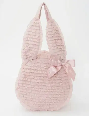 핑크하우스 토끼 실루엣 프릴 백