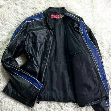 Wilsons Leather 싱글 가죽 자켓 레이싱 블랙 XL