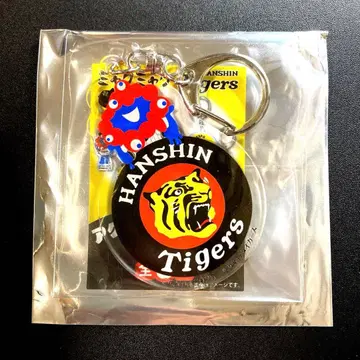 한신 타이거즈 미야쿠미야쿠 아크릴 키링 로고와 유니폼 착용 미야쿠