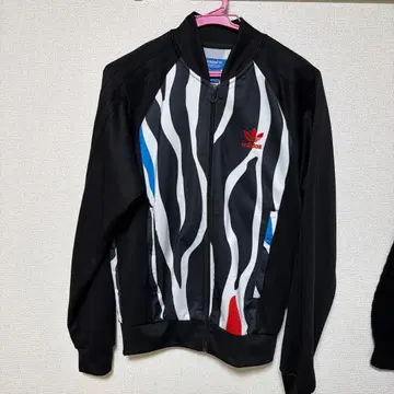 adidas 제브라 패턴 집업 자켓 M