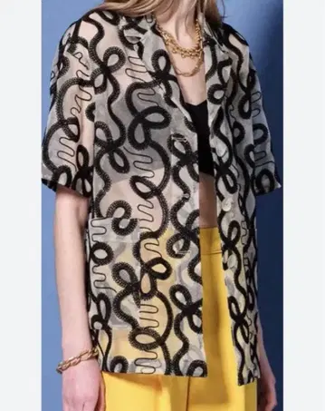 MAISON SPECIAL 자수 레이스 자켓