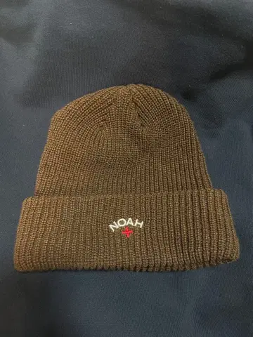 NOAH 브라운 니트 모자