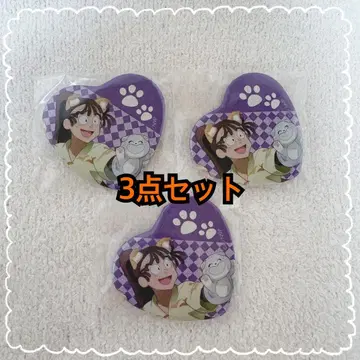 닌타마 란타로 난자타운 난자 하트 캔뱃지 오하마 칸에몬 3점