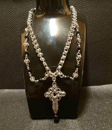 실버풍 크로스 펜던트 목걸이 31