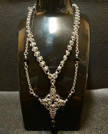 핸드메이드 마름모 모티브 목걸이 32