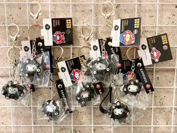 [라스트] 블랙 산리오 미야쿠미야쿠 키링 7종 컴플리트