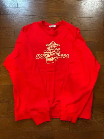 UTA.SEOUL 스컬 프린트 맨투맨 XL