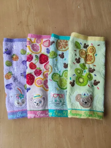 더피앤프렌즈 미니 타월 4개 세트