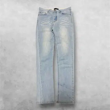 roshell 스트레이트 라이트 데님 M 아메카지 스트릿 블리치 가공