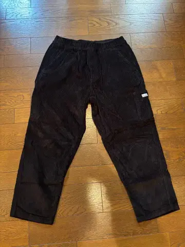 PRO CLUB 코듀로이 와이드 팬츠 L 사이즈 블랙