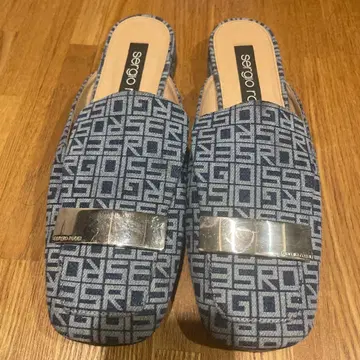 sergio rossi 로고 샌들 38.5