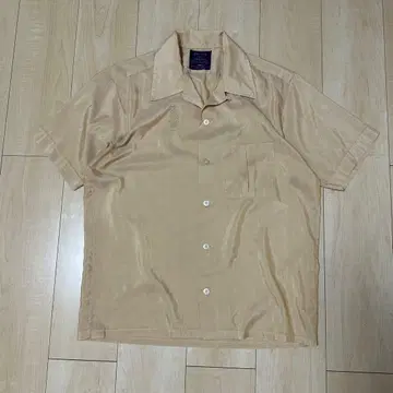 60s sears 루프 칼라 폴리에스테르 셔츠