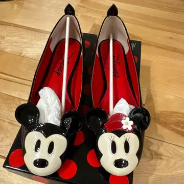미사용에 가까운 DIANA 미키 and 미니 플랫슈즈 22.5cm