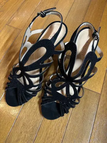 프랑스 구매 안드레 Andre 블랙 힐샌들 38