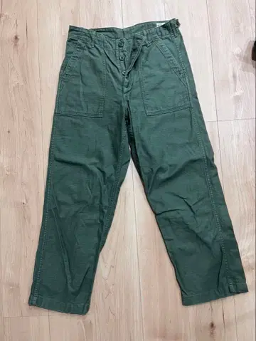 SLOW 워크 팬츠 사이즈 2 올리브 그린