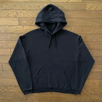 Hanes 후드티 블랙 무지 M