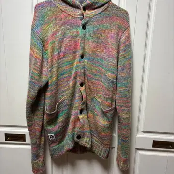 CHUMS 컬러풀 후드티 스웨터