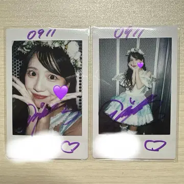 iLiFE! 준레이 미키 와카바노아 생일 축하 사인 폴라로이드