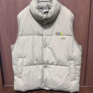 ATC 베이지 다운 베스트 M 사이즈