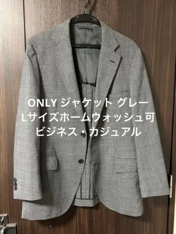 ONLY 자켓 그레이 L사이즈 홈워시 가능 비즈니스 캐주얼