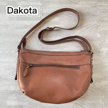 Dakota 가죽 숄더백 브라운