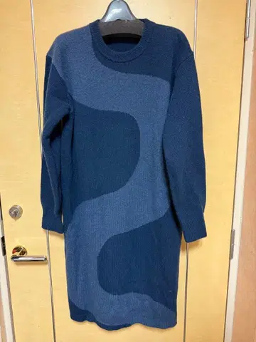 marimekko 니트 원피스 S 다크 블루 계열